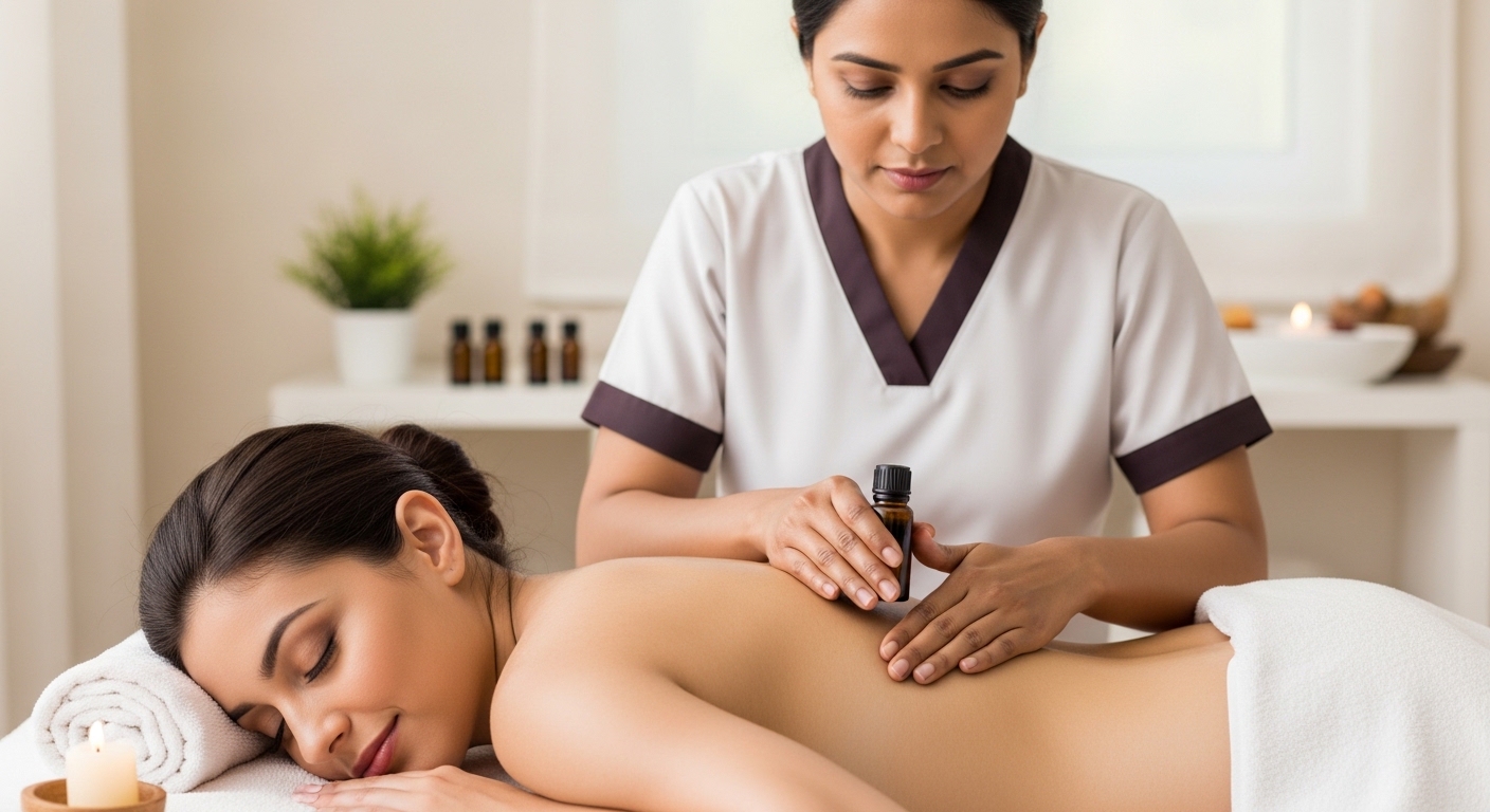 Relaxing Body Massage at Home (Aromatherapy)